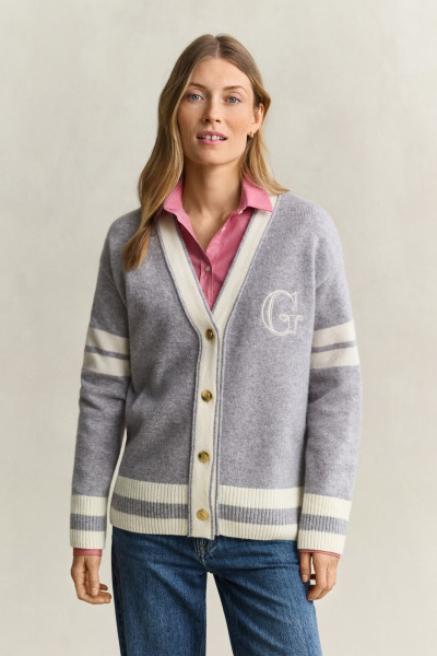 KARDIGÁN GANT VARISTY V-NECK CARDIGAN - Kép 1