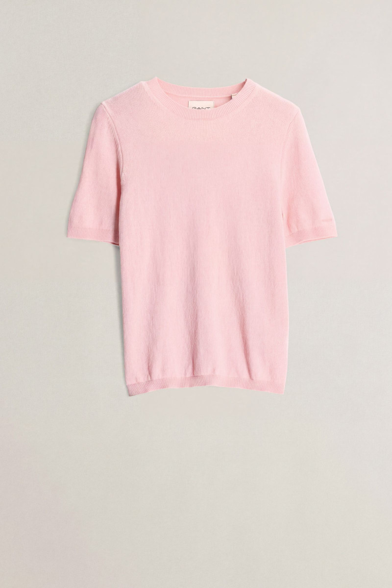 SVETER GANT CASHMERE C-NECK SS REFINED PINK