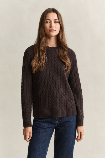 PULÓVER GANT CASHMERE CABLE C-NECK - Kép 1
