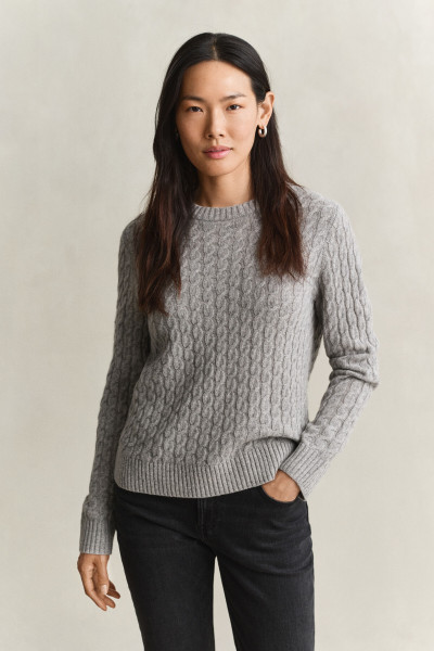 PULÓVER GANT CASHMERE CABLE C-NECK - Kép 1