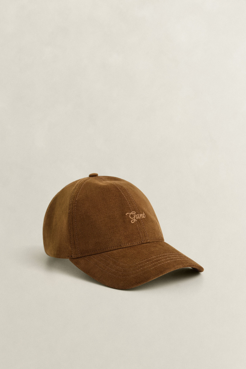 ŠILTOVKA GANT BABY CORD CAP CARAMEL BROWN