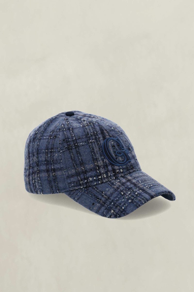 ŠILTOVKA GANT TEXTURED CHECK WOOL CAP BLUE HORIZON