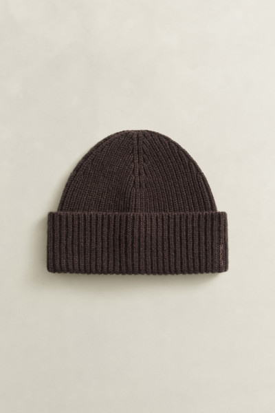 SAPKA GANT WOOL CASHMERE BLEND RIBBED BEANIE - Kép 1