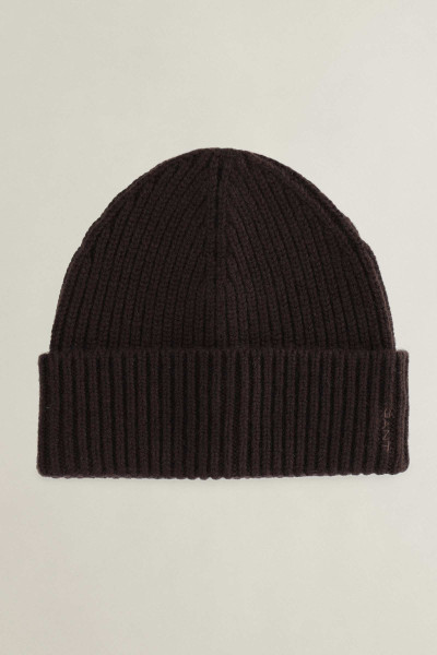 SAPKA GANT WOOL CASHMERE BLEND RIBBED BEANIE - Kép 1