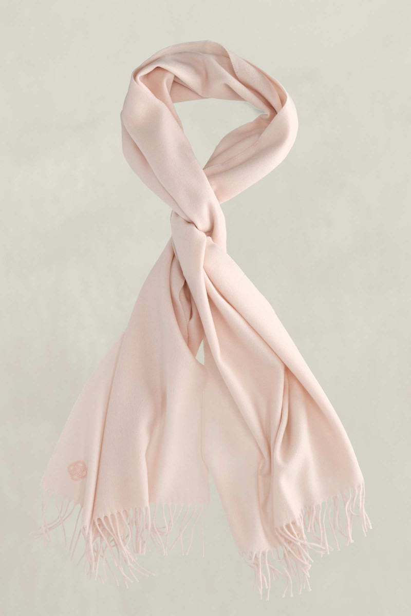 ŠÁL GANT WOOL WOVEN SCARF REFINED PINK
