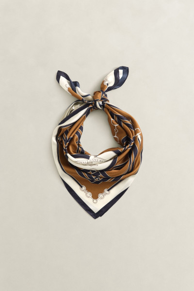 SÁL GANT CHAIN PRINT SILK SCARF - Kép 1