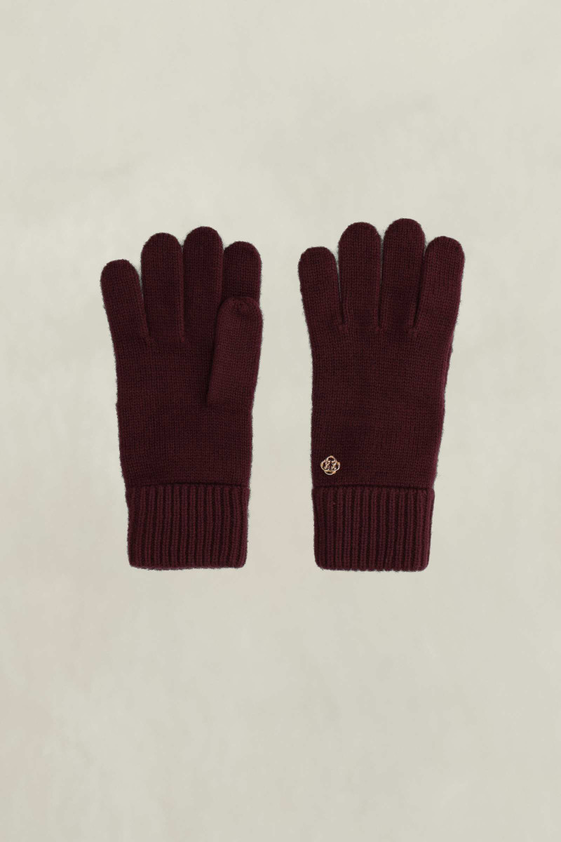 RUKAVICE GANT WOOL GLOVES DARKENED WINE
