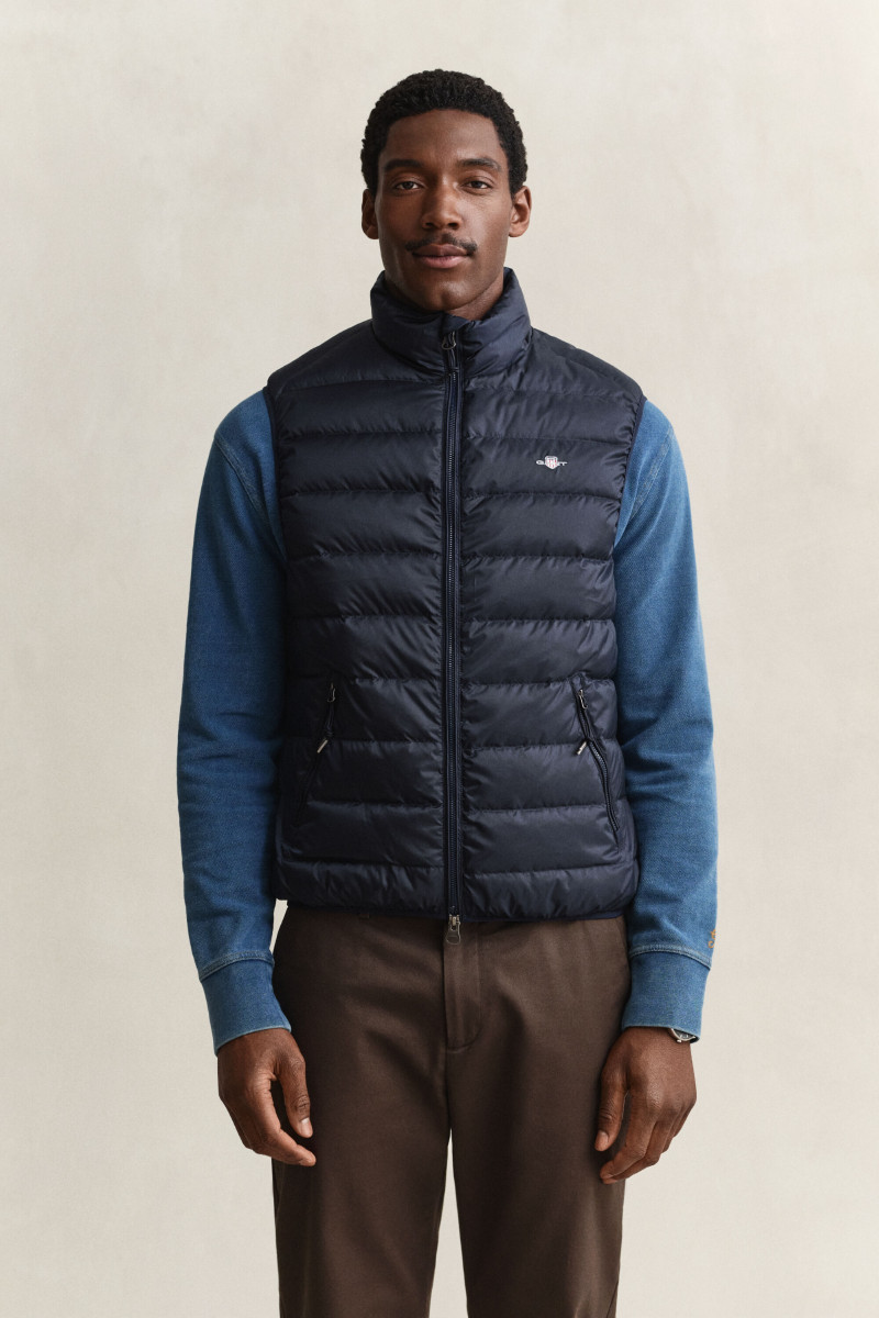 VESTA GANT LIGHT DOWN VEST EVENING BLUE