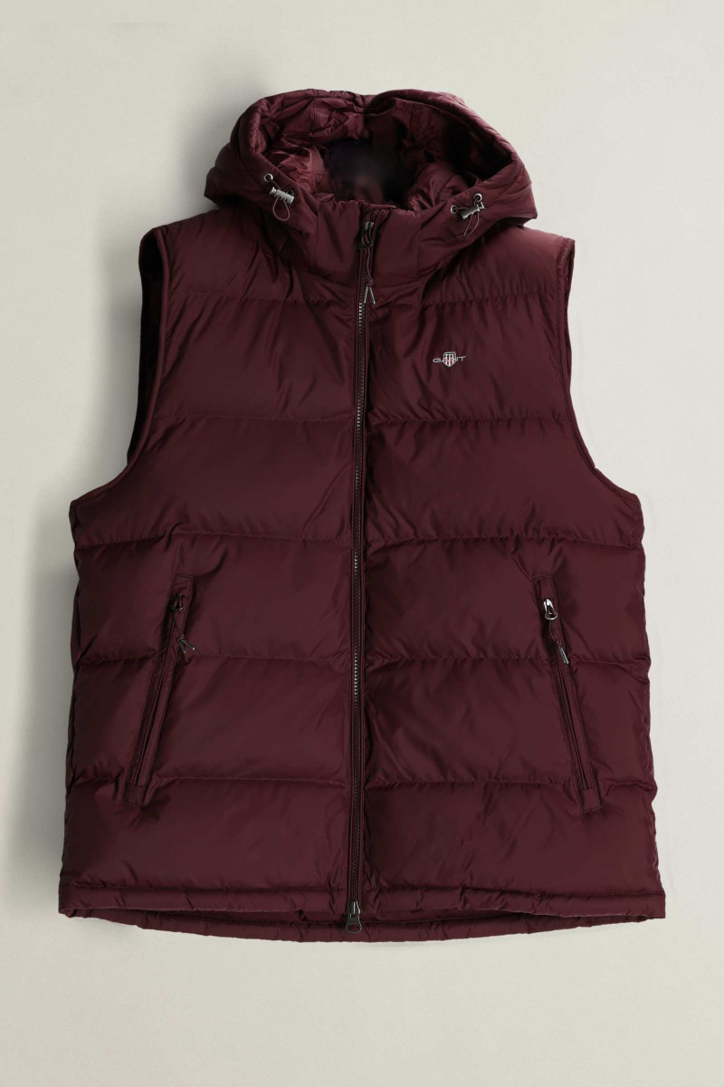 VESTA GANT ACTIVE CLOUD VEST DARKENED WINE