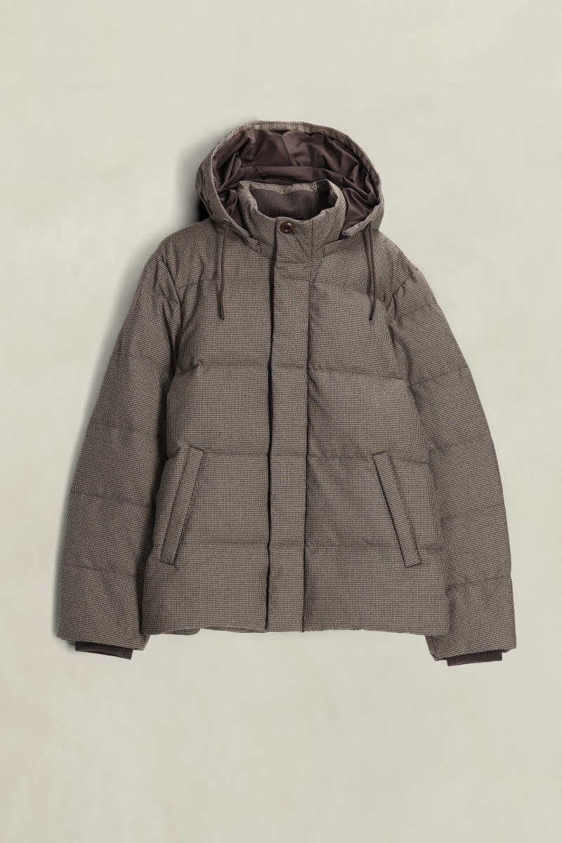 BUNDA GANT FLANNEL DOWN JACKET LIGHT TAUPE