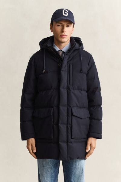 BUNDA GANT FLANNEL DOWN MID LENGTH JKT - Fotografie č. 1