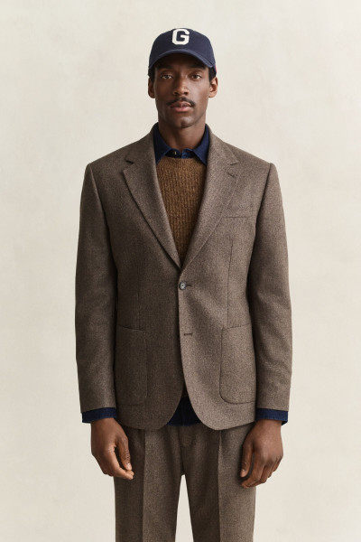ZAKÓ GANT WOOL HERRINGBONE SUIT JACKET - Kép 1