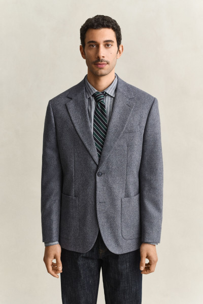 ZAKÓ GANT WOOL HERRINGBONE SUIT JACKET - Kép 1