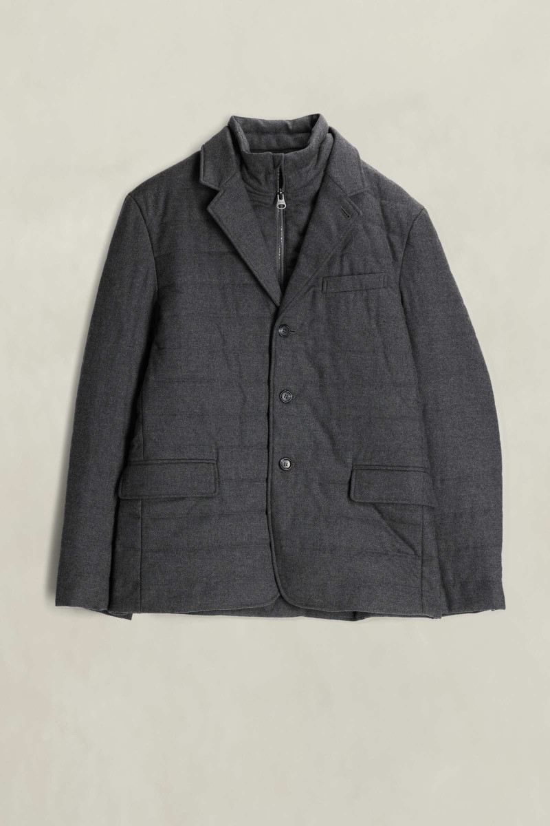 SAKO GANT HYBRID FLANNEL BLAZER DUSKY ANTHRACITE