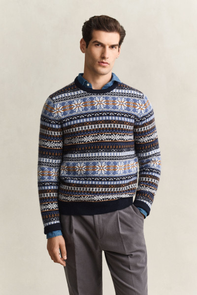 PULÓVER GANT FAIR ISLE C-NECK - Kép 1