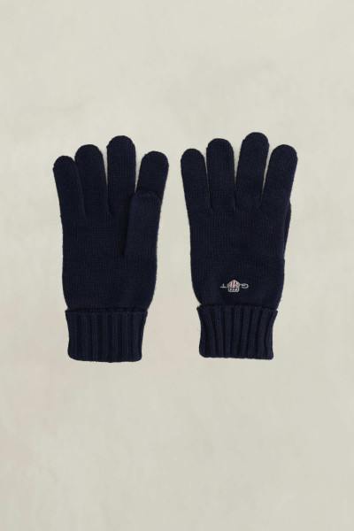 KESZTYŰ GANT COTTON BLEND LOGO GLOVES - Kép 1