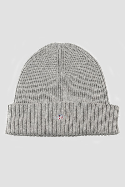 SAPKA GANT COTTON BLEND LOGO BEANIE - Kép 1