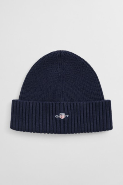 SAPKA GANT COTTON BLEND LOGO BEANIE - Kép 1