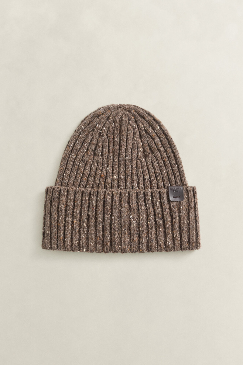 ČAPICA GANT DONEGAL BEANIE BROWN MELANGE