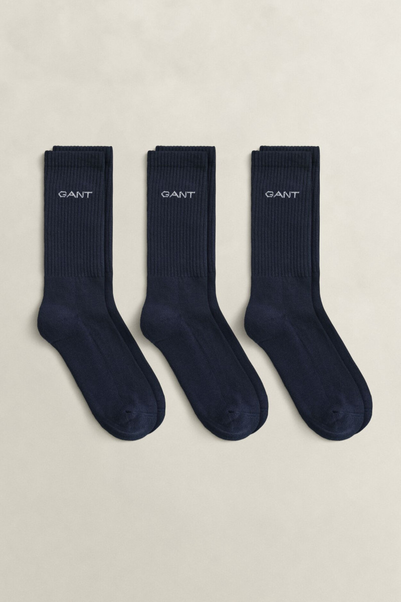 PONOŽKY 3-PACK GANT SPORT SOCKS 3-PACK MARINE