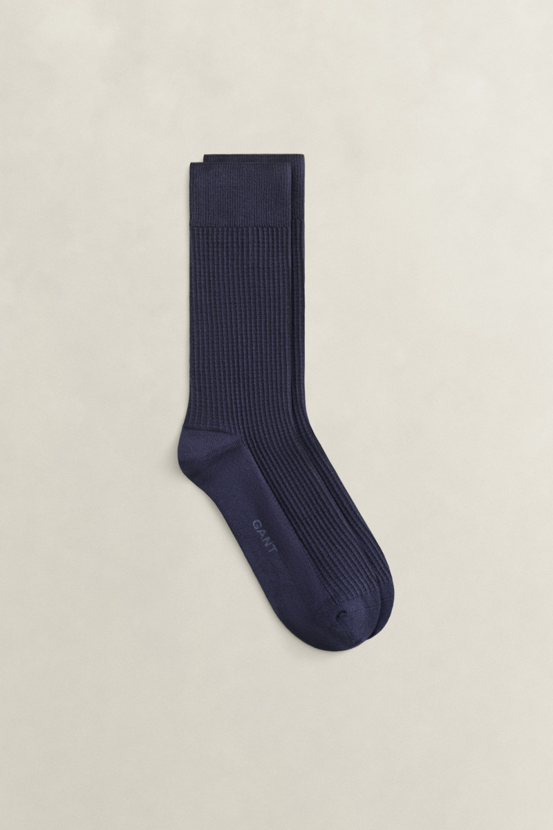 PONOŽKY GANT WAFFLE SOCKS EVENING BLUE