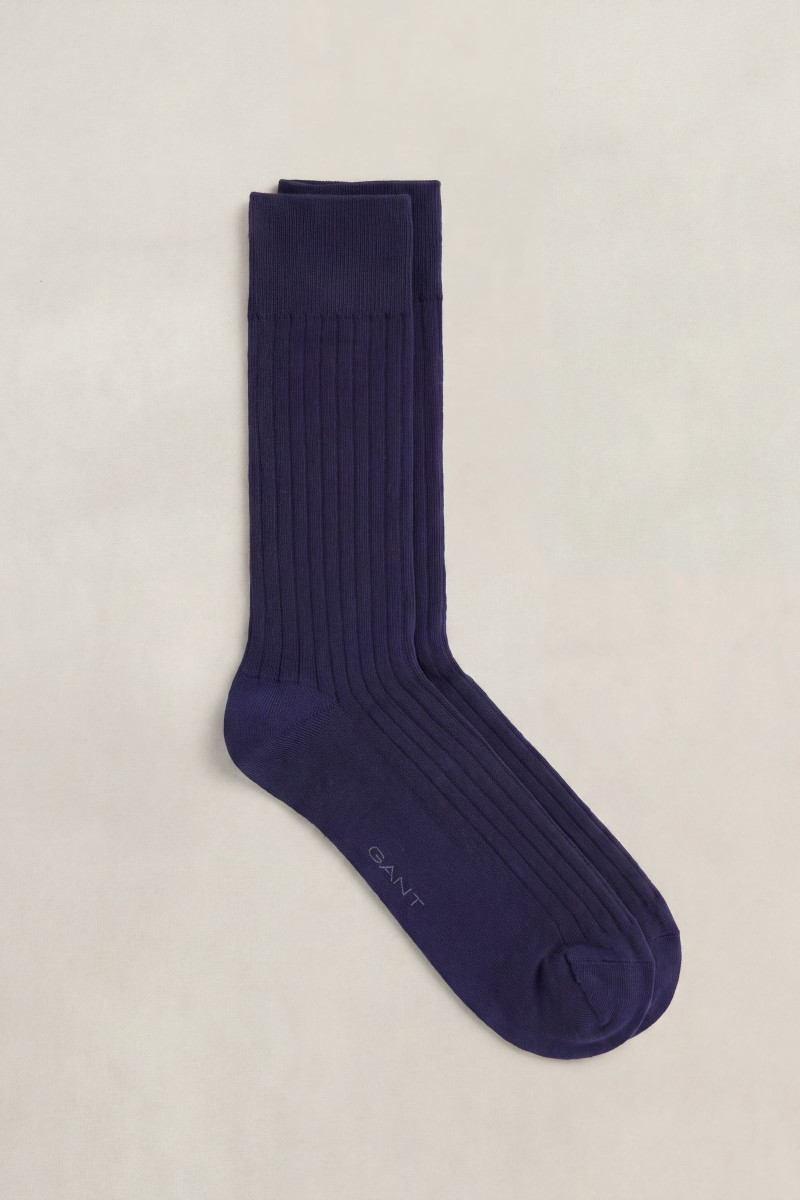 PONOŽKY GANT CASHMERE SILK BLEND SOCK EVENING BLUE