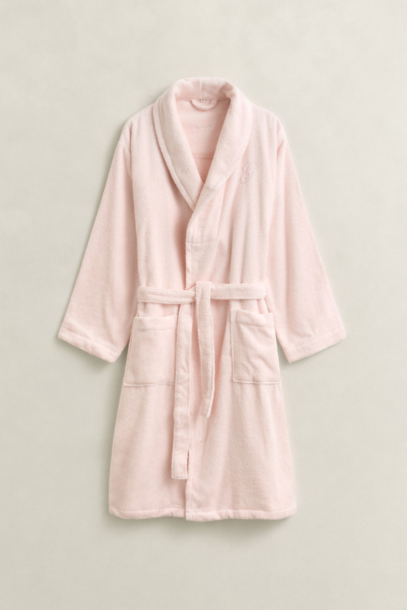 ŽUPAN GANT EMBROIDERY ROBE PINK EMBRACE