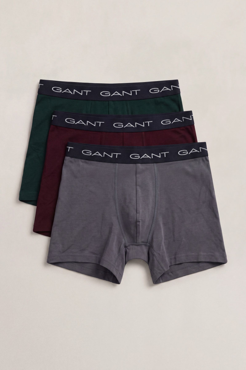 SPODNÁ BIELIZEŇ GANT BOXER BRIEF 3-PACK MID GREY