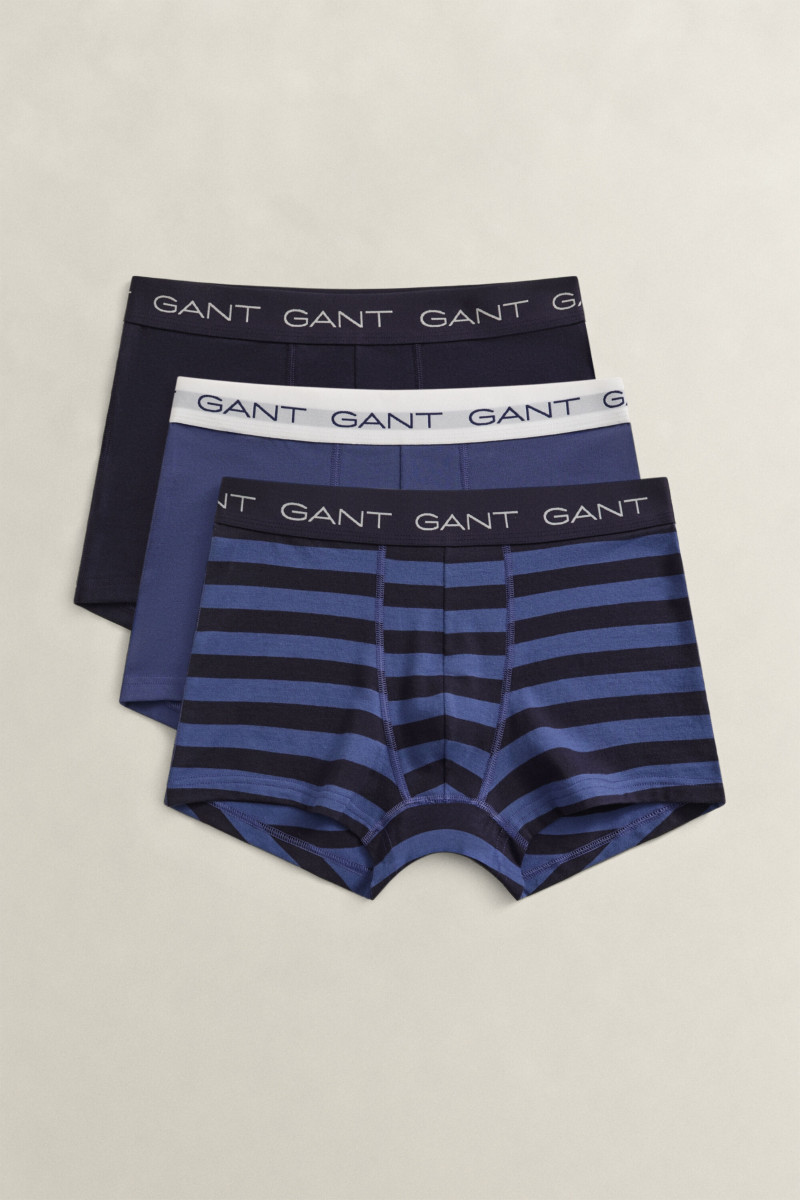 SPODNÁ BIELIZEŇ GANT STRIPED TRUNK 3-PACK GIFT BOX VINTAGE BLUE