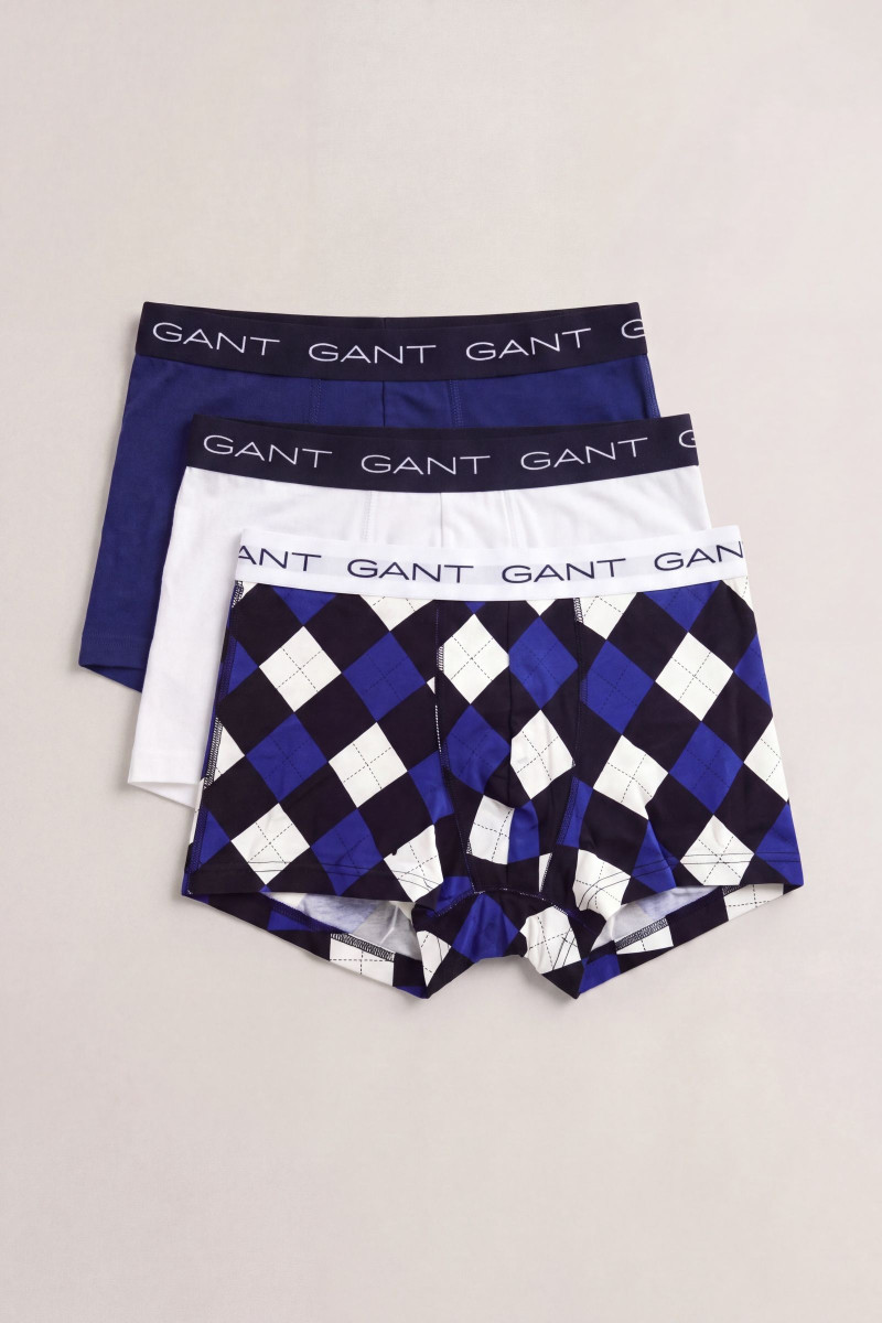 SPODNÁ BIELIZEŇ GANT PRINTED TRUNK 3-PACK GIFT BOX EVENING BLUE