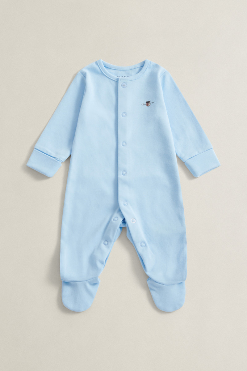 OVERAL GANT 2 PACK LS ROMPER SET SKY BLUE