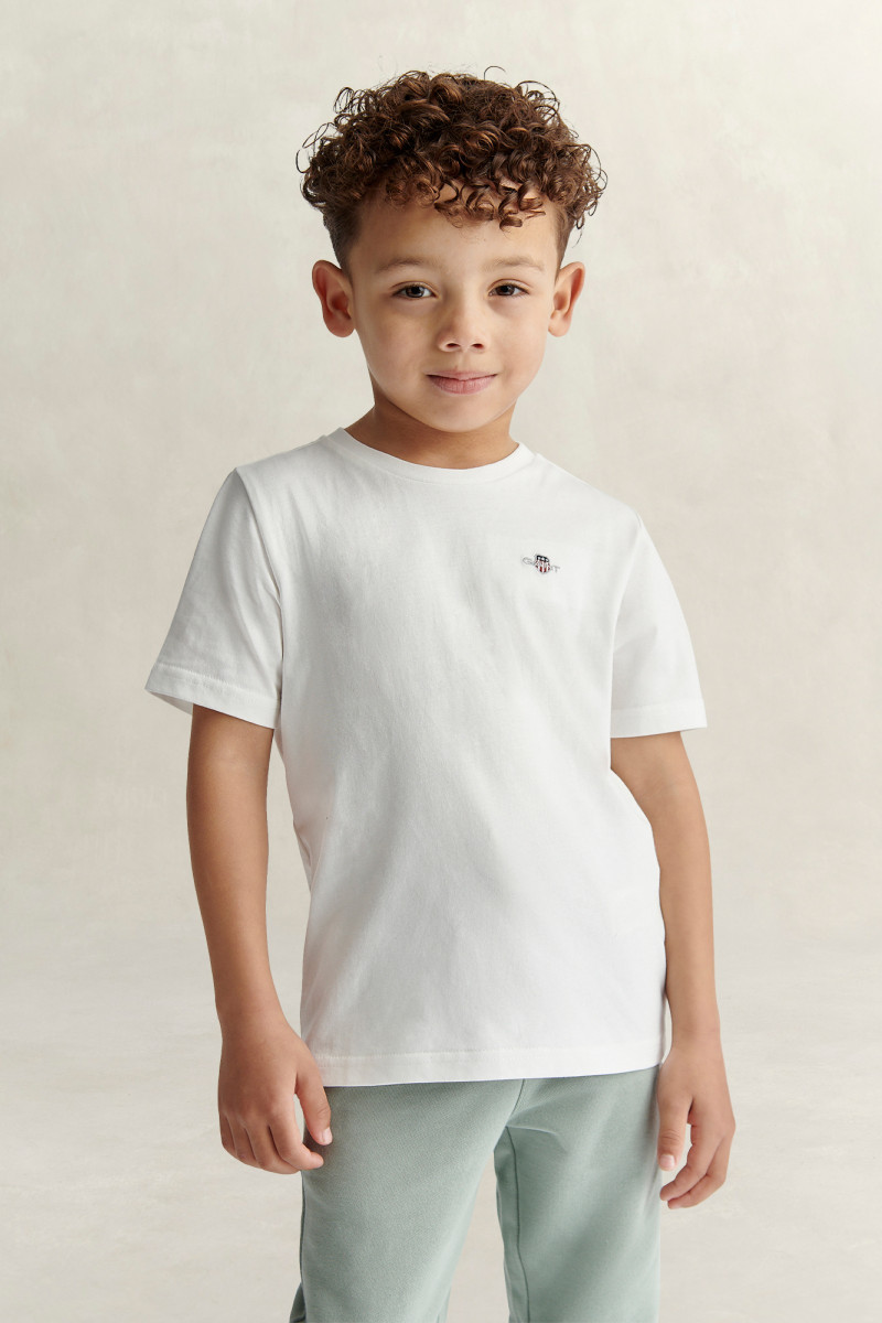 TRIČKO GANT SHIELD SS T-SHIRT WHITE