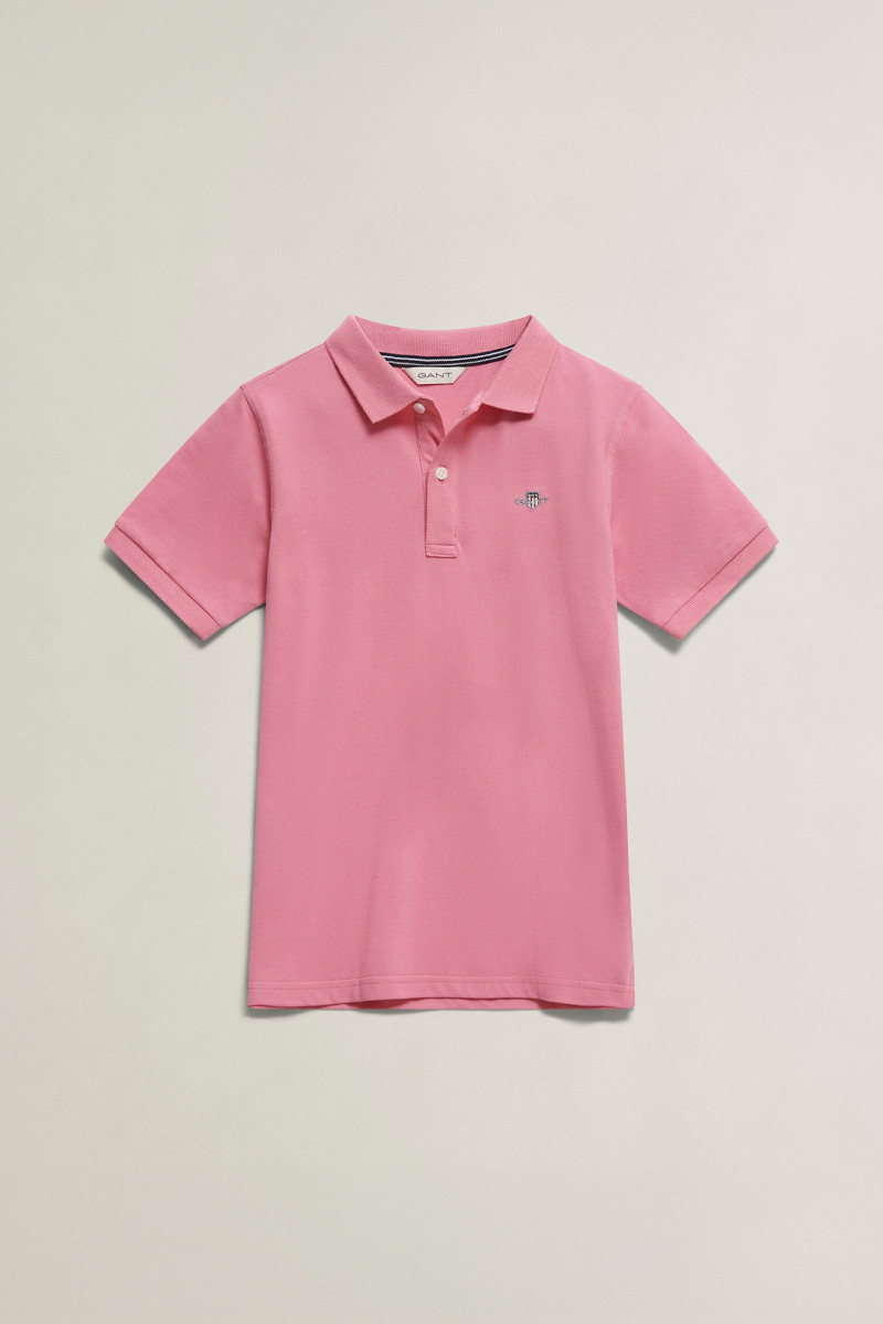 POLOKOŠEĽA GANT SHIELD PIQUE SS POLO SHIRT WILD PINK