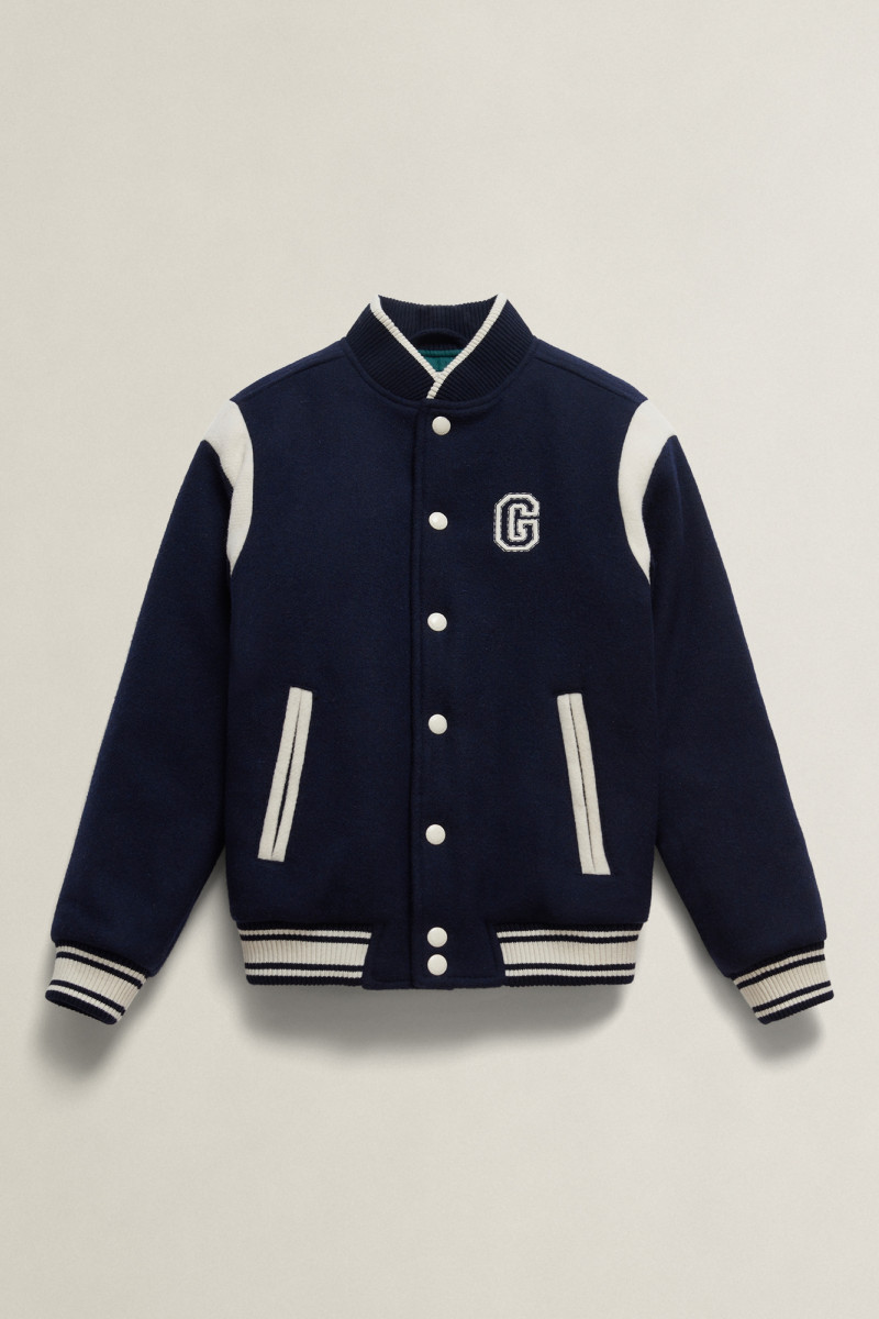 BUNDA GANT VARSITY BOMBER JACKET EVENING BLUE