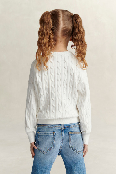 KARDIGÁN GANT SHIELD CABLE KNIT CARDIGAN - Fotografie č. 2