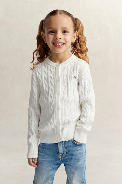 KARDIGÁN GANT SHIELD CABLE KNIT CARDIGAN - Fotografie č. 4
