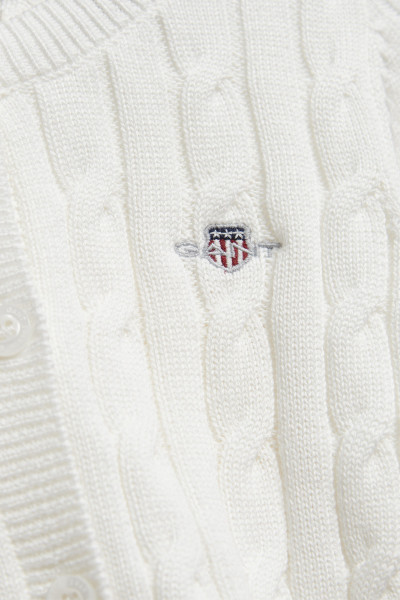 KARDIGÁN GANT SHIELD CABLE KNIT CARDIGAN - Fotografie č. 7