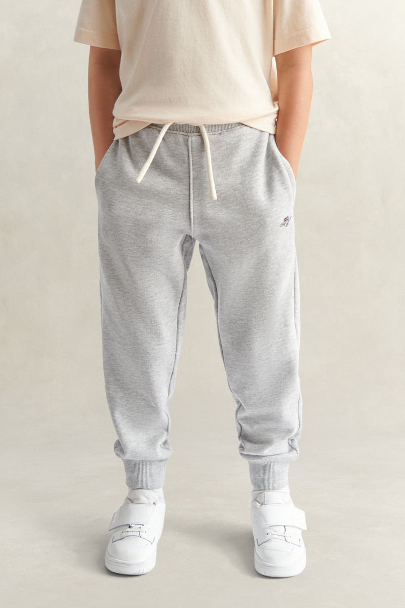 TEPLÁKY GANT SHIELD LB SWEATPANTS GREY MELANGE