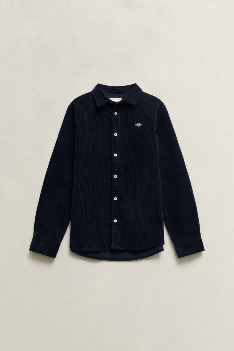 KOŠEĽA GANT CORDUROY LS SHIRT EVENING BLUE