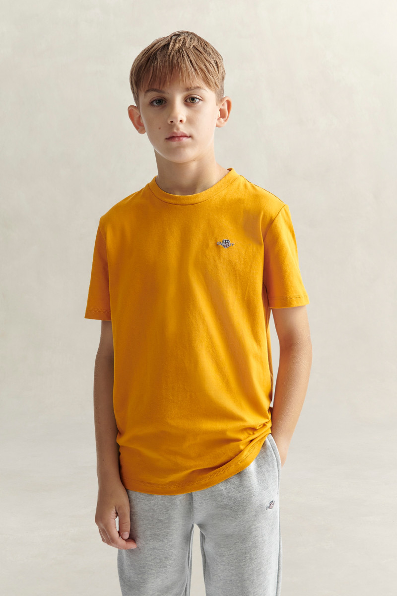 TRIČKO GANT SHIELD SS T-SHIRT BURNT YELLOW