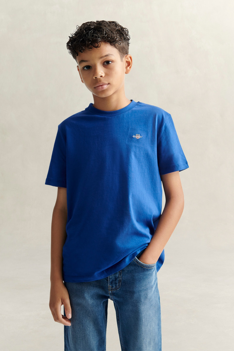 TRIČKO GANT SHIELD SS T-SHIRT CRISP BLUE
