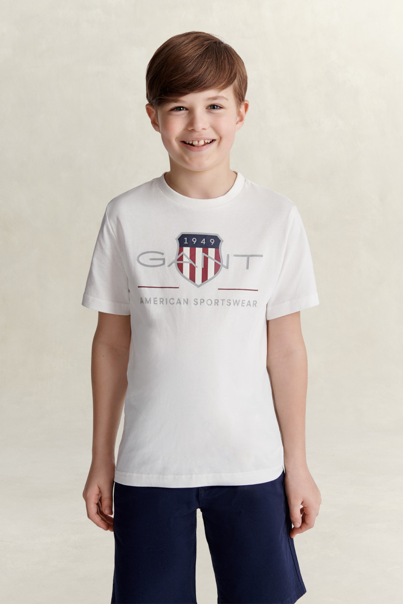 TRIČKO GANT ARCHIVE SHIELD SS T-SHIRT WHITE