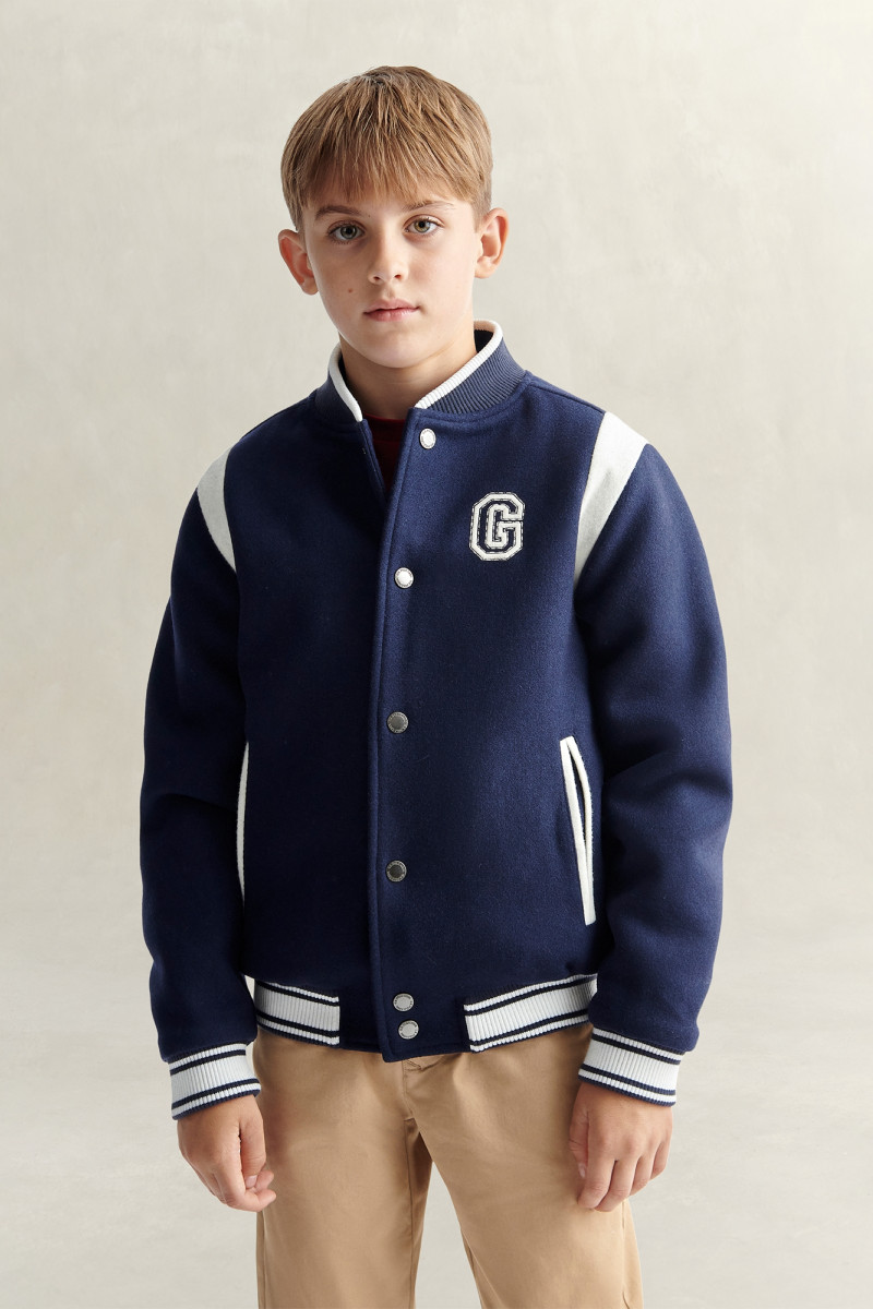 BUNDA GANT VARSITY BOMBER JACKET EVENING BLUE