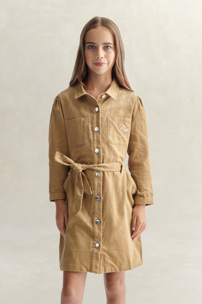RUHA GANT CORDUROY BUTTON THROUGH DRESS - Kép 1