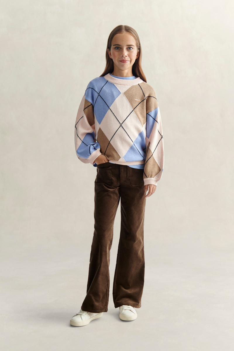 NOHAVICE GANT CORDUROY TROUSER SHADOW BROWN