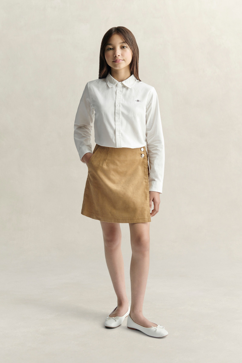 SUKŇA GANT TARTAN HOLIDAY SKIRT DARK KHAKI