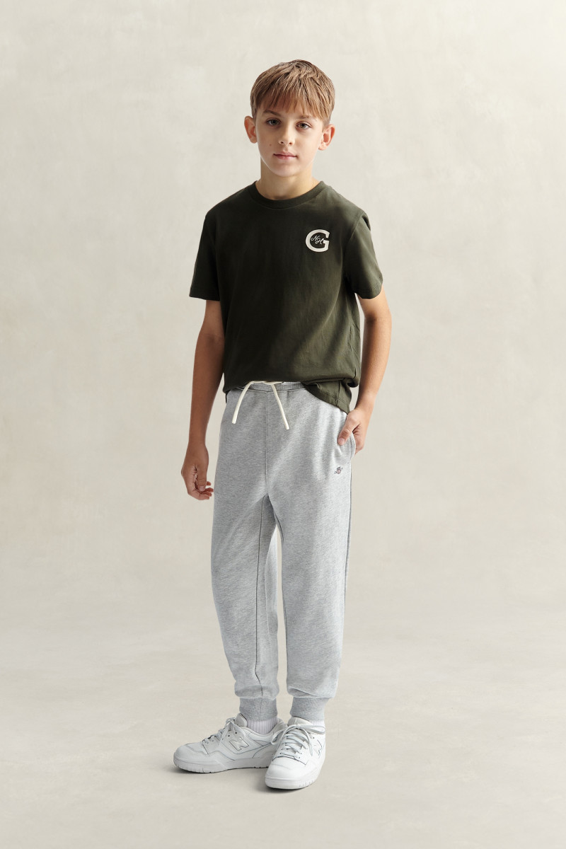 TEPLÁKY GANT SHIELD SWEATPANTS GREY MELANGE