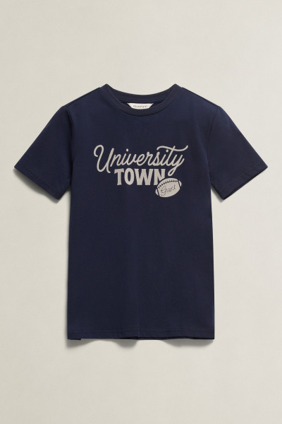 TRIČKO GANT UNIVERSITY TOWN SS T-SHIRT - Fotografia č. 5