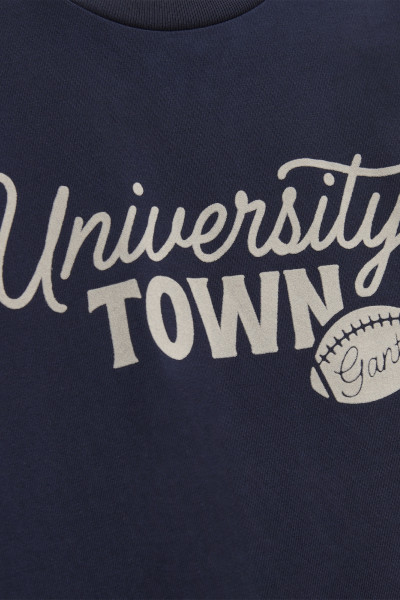 TRIČKO GANT UNIVERSITY TOWN SS T-SHIRT - Fotografia č. 6