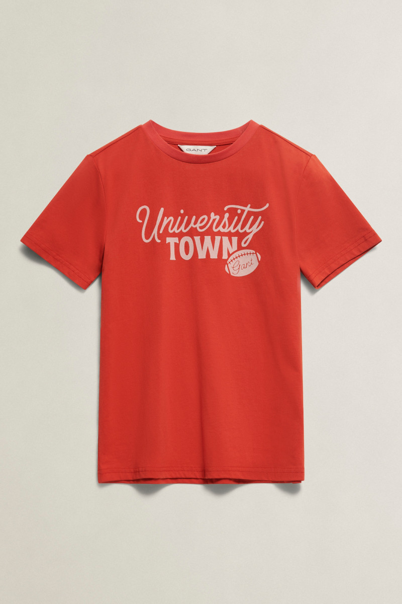 TRIČKO GANT UNIVERSITY TOWN SS T-SHIRT MAPLE FIRE